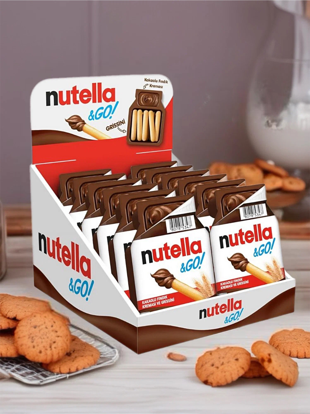 Nutella & Go палочки + шоколадная паста 28гр*12шт  Турция