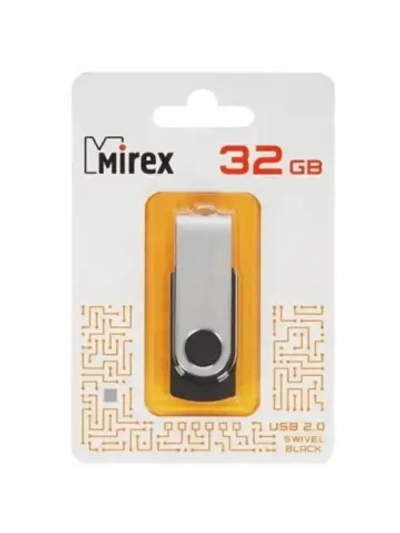 Память USB Flash 32 ГБ SWIVEL 13600-FMURUS32 BLACK