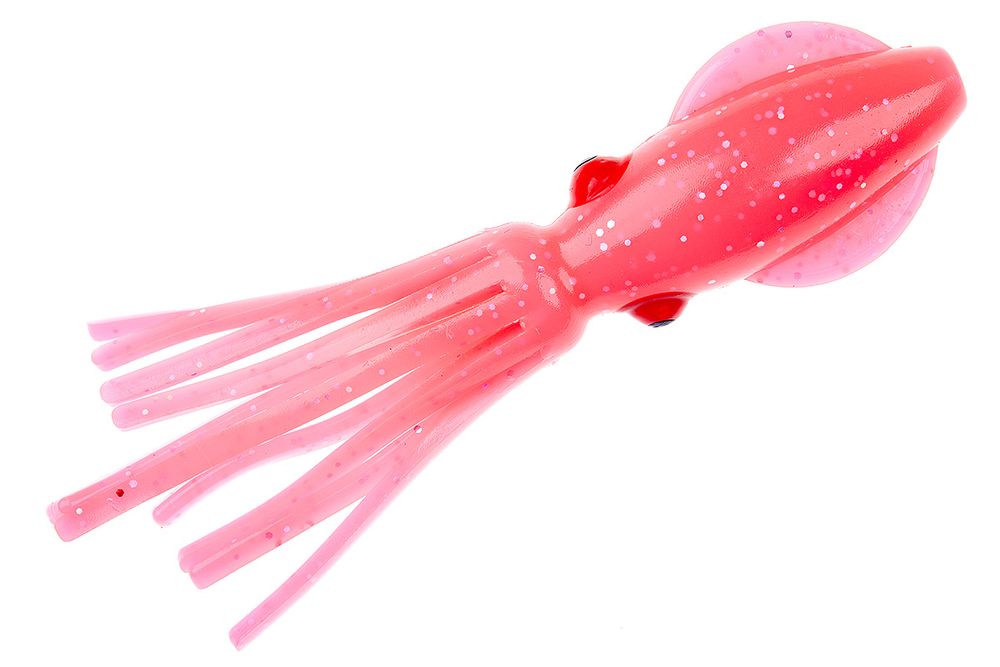 Приманки HIGASHI Squid 11 (set-10pcs) #12 (Pink Glow - Silver flakes)
