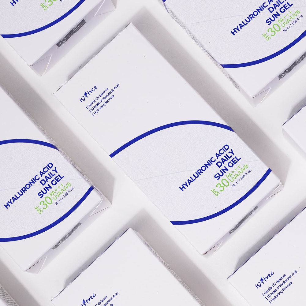 ISNtree, Ежедневный солнцезащитный гель с гиалуроновой кислотой, SPF 30, 50 мл (1,69 жидк. унц.)