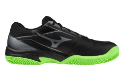 Теннисные кроссовки Mizuno Break Shot 5 CC - black/foliage green/glowing ap