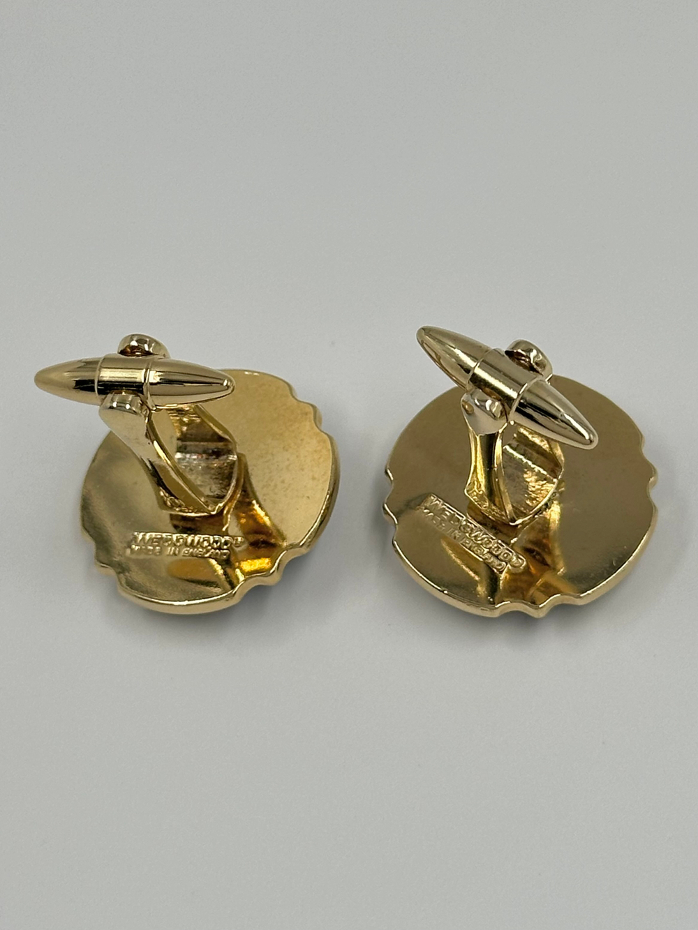 Запонки синие с якорями Wedgwood