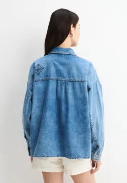 Рубашка джинсовая женская MUSTANG Ayana Over Shirt