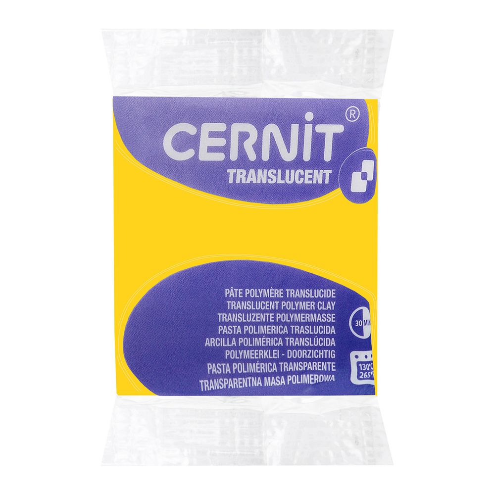 Полимерная глина запекаемая Cernit Translucent прозрачный, 56 г, 719 кукурузный