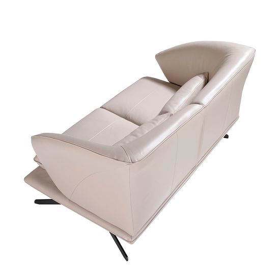 Диван 2-х местный 6145/KF2157-2P-M5652 Angel Cerda кожаный с декоративными подушками