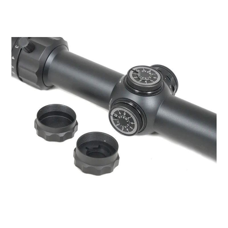 Оптический прицел ARKON Model B 1-8x24 / Аркон Модель Б 1 8 на 24 - открытые барабанчики ввода поправок и крышки