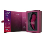 Малиновый вакуум-волновой стимулятор клитора с вибрацией 13,9см Satisfyer Pocket Pro 1