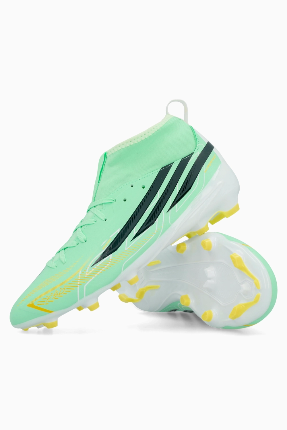 Бутсы adidas F50 League Hyperfast Mid FG Junior - бирюзовый