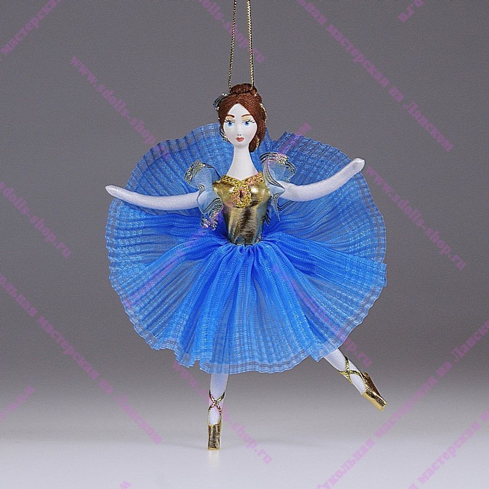 Ёлочная игрушка Балерина цветная