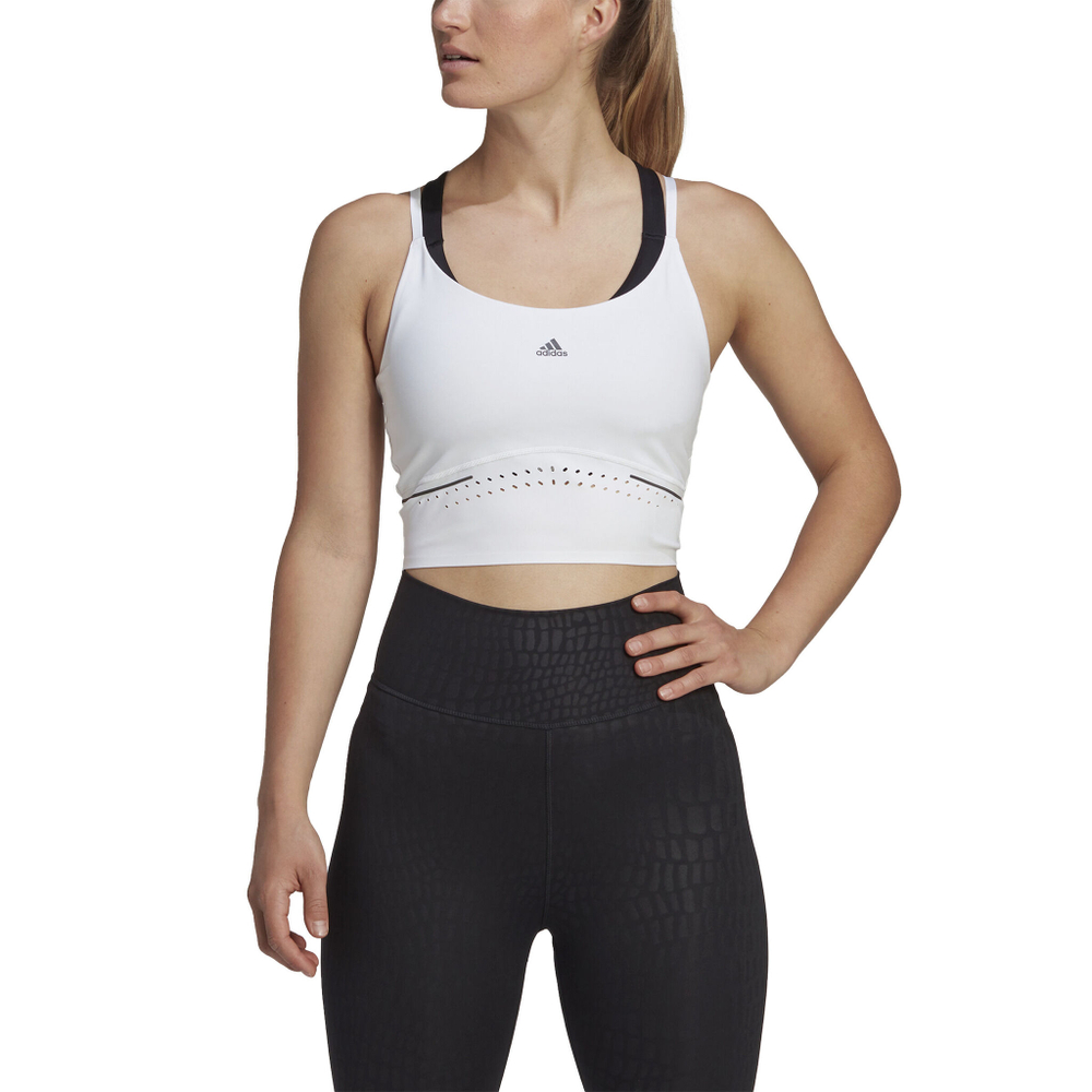 Женская теннисная майка adidas 45S Cropped Tank Top Women - White