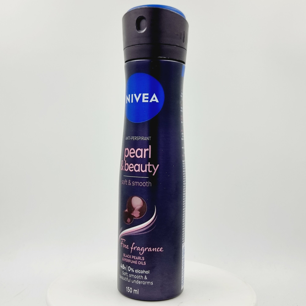 NIVEA Дезодорант - антиперсперант  спрей  Женский Pear&Beauty Fine Fragrance Black  150 мл ( Польша)