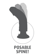 Большой реалистичный вибромассажер на присоске 9  Vibrating Cock - 24,8 см.