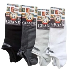 Носки для спорта мужские GRAND LINE без паголенка, сетка, цвет чёрный, р. 27