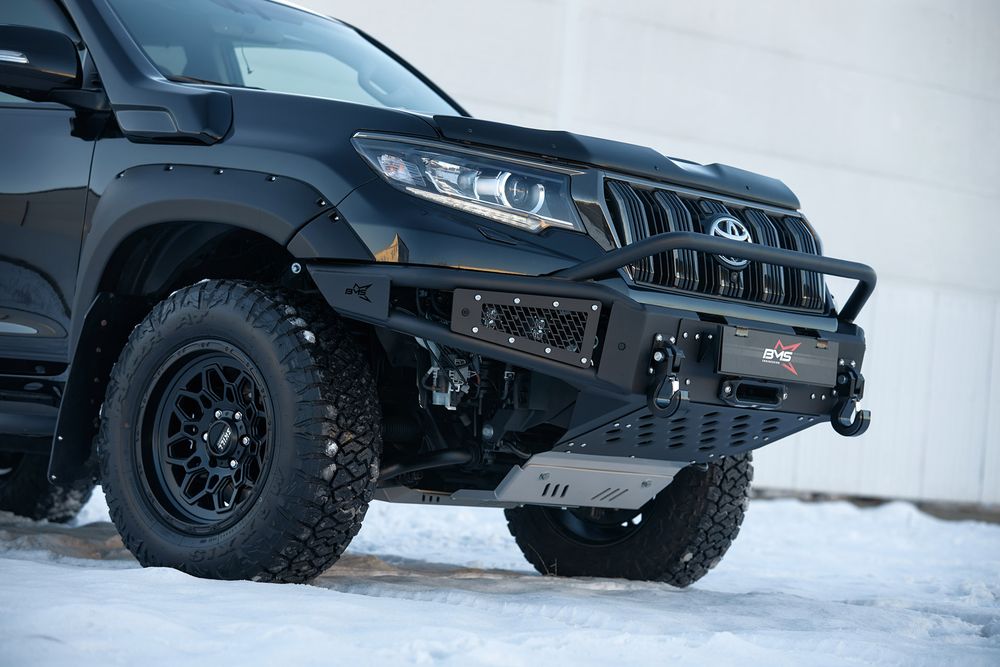 Бампер силовой передний BMS ALFA для Тойота Прадо 150 2018-2023