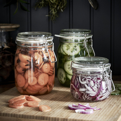 IKEA KORKEN  (ИКЕА КОРКЕН)  -  Банка с крышкой, прозрачное стекло, 0,5 л