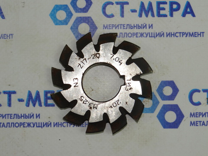 Фреза модульная М3.25 №3 (Р18) z=12