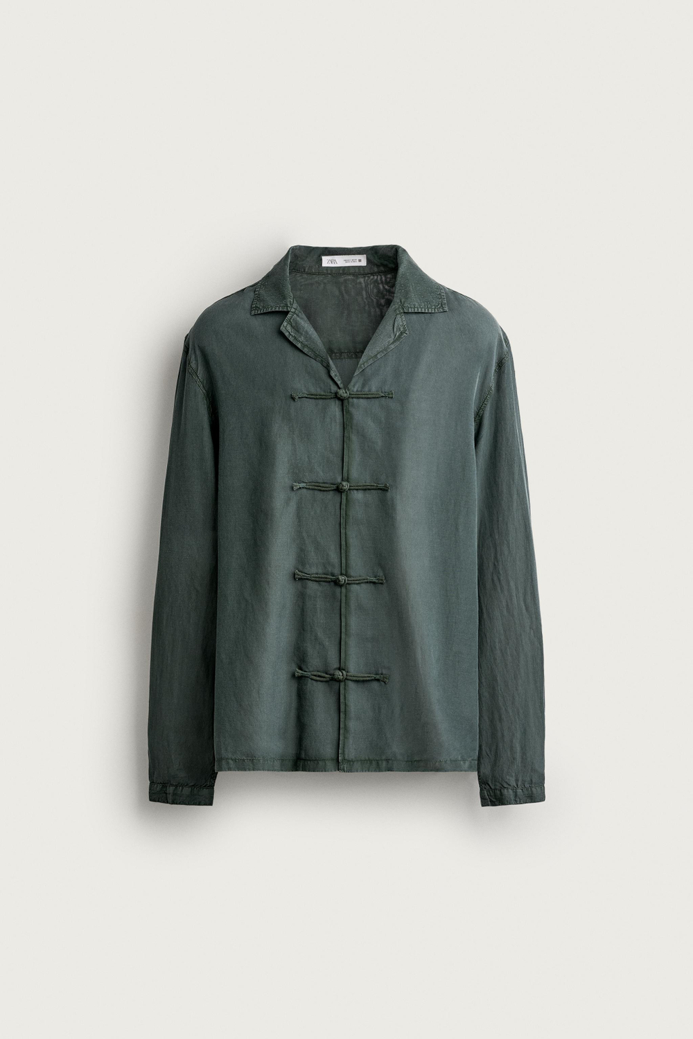 РУБАШКА СВОБОДНОГО КРОЯ С АЛАМАРАМИ — ZARA
