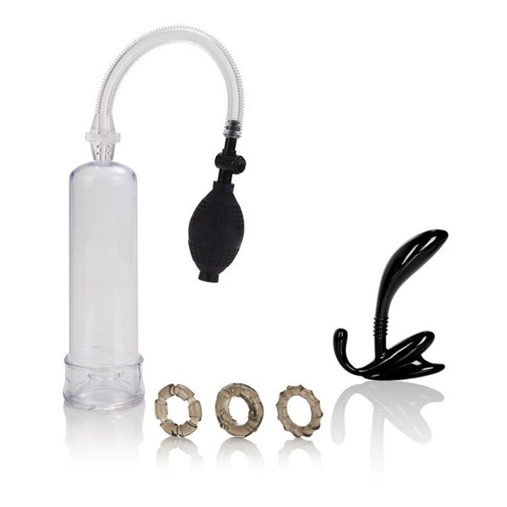 Набор для мужчин His Essential Pump Kit (Цвет: прозрачный с черным)