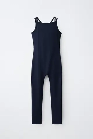 ZARA СПОРТИВНЫЙ КОМБИНЕЗОН, ЧЕРНИЛЬНО-СИНИЙ