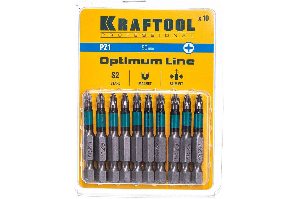 Биты профессиональные Kraftool PZ1, 50 мм (цена за 1 биту)