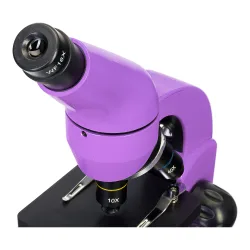 Микроскоп Levenhuk Rainbow 50L PLUS Amethyst\Аметист - наклонная насадка с окуляром, вид сверху
