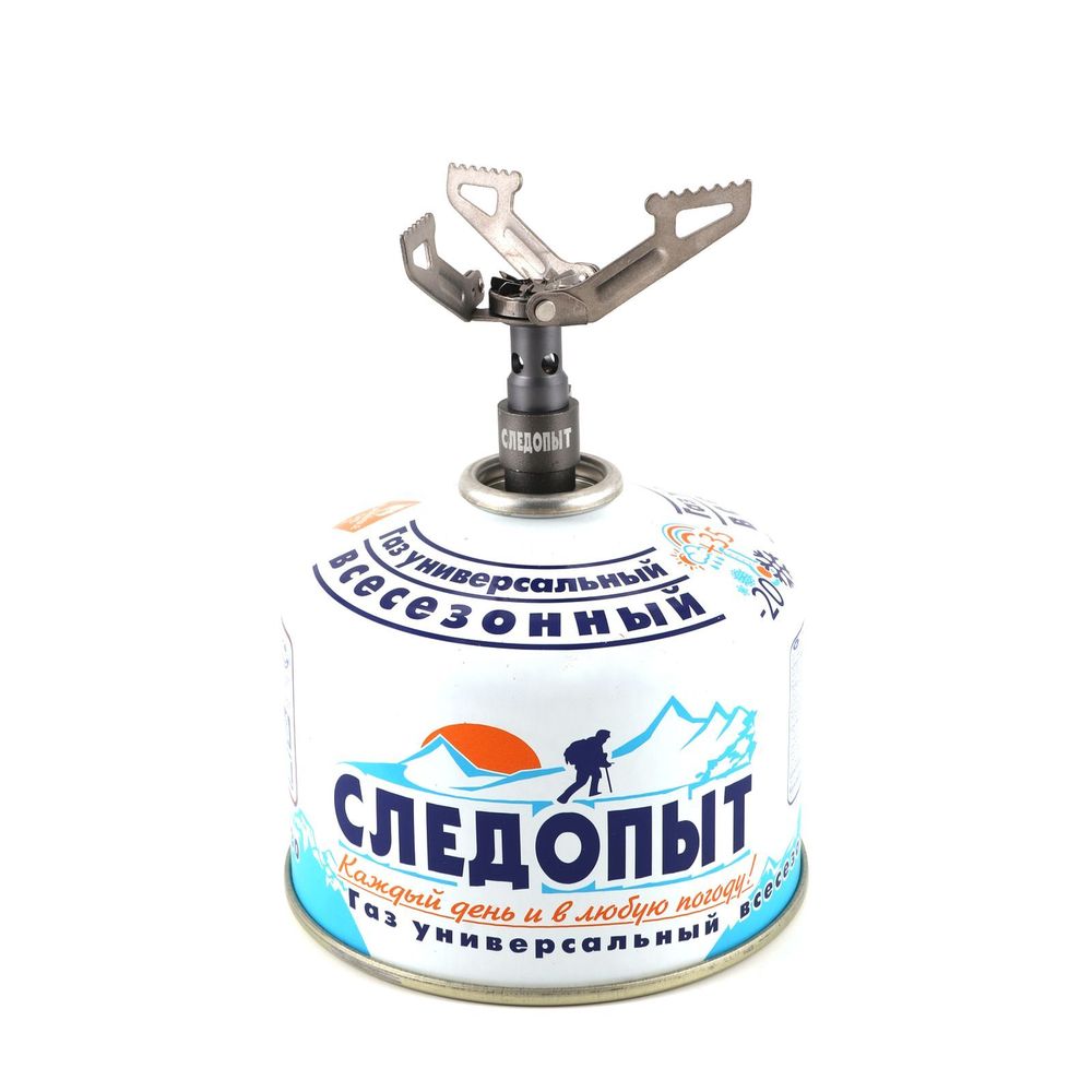 Плита порт. газовая "СЛЕДОПЫТ - Мечта Путешественника", титановая, Всего! 25 г/120/