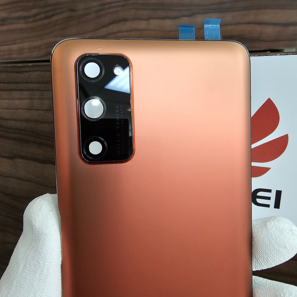 Крышка для Honor View 30 Pro (заднее стекло) "хорошее качество" цвет: оранжевый