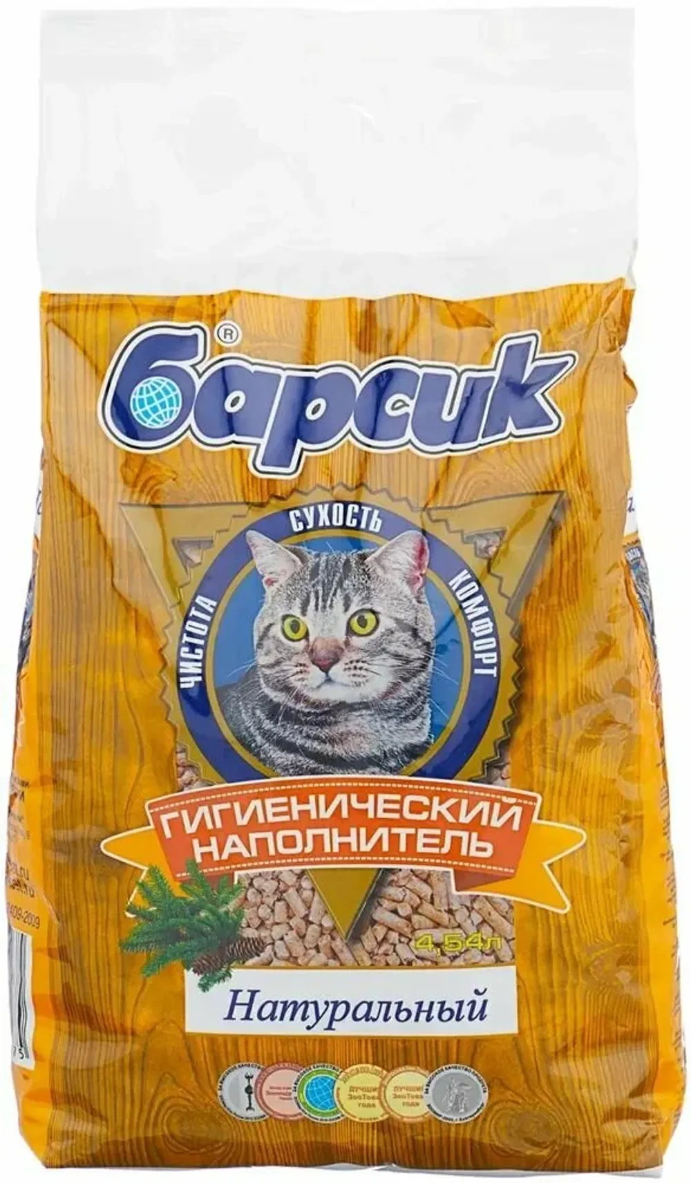Наполнитель Барсик Древесный 3*4,54л