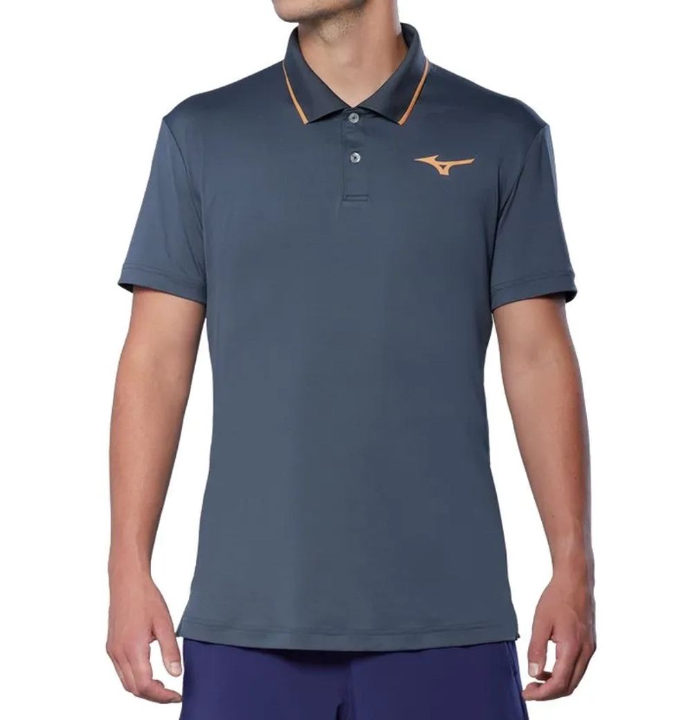 Теннисное поло Mizuno Tennis Short-Sleeve - insigna blue