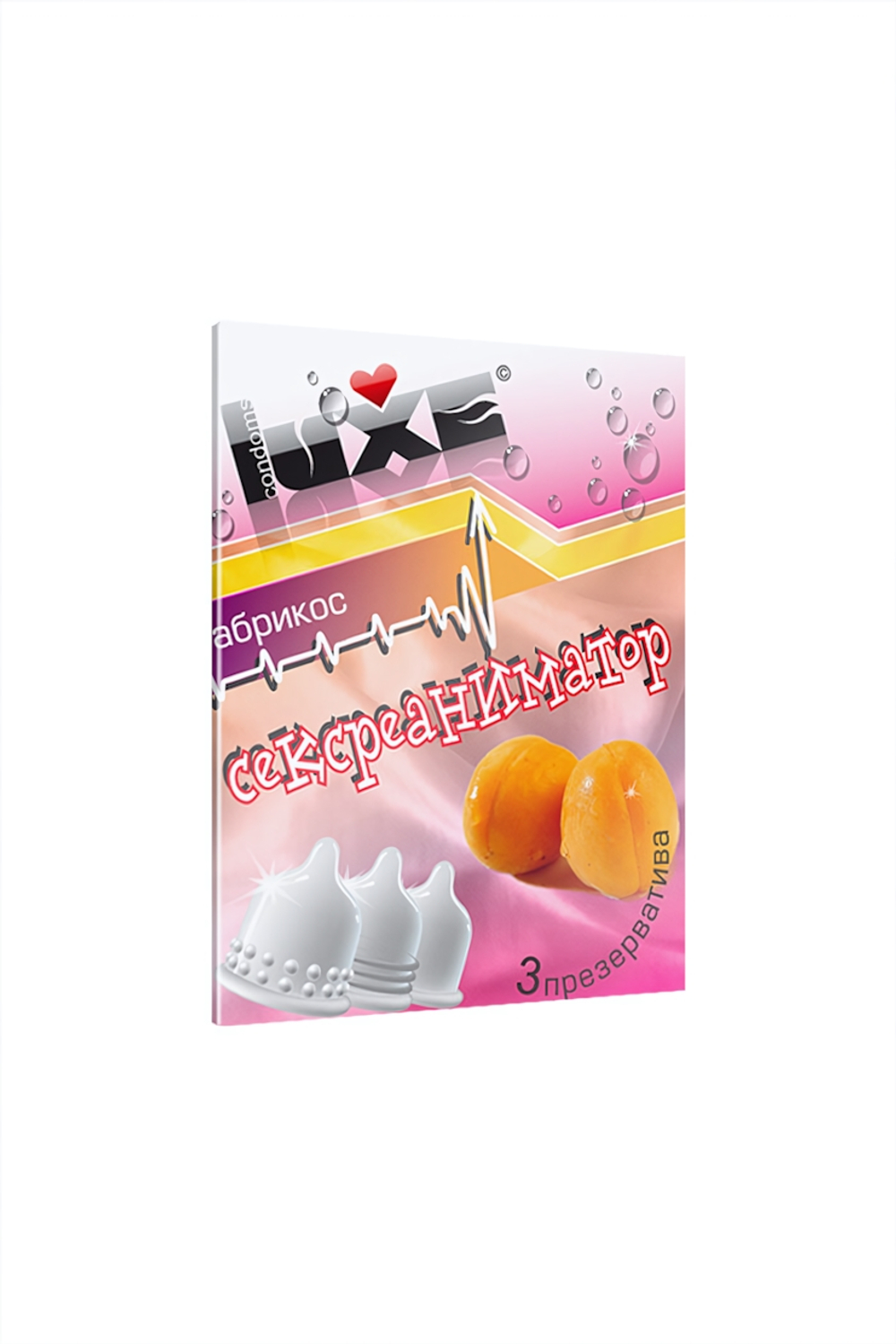 Презервативы Luxe конверт Сексреаниматор персик 18 см 3 шт