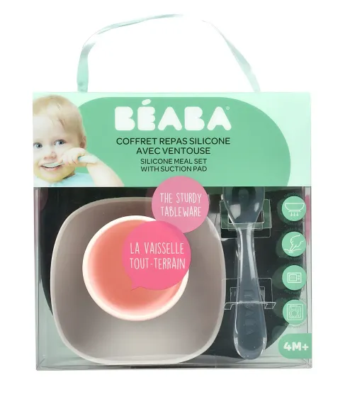 Набор посуды Beaba Coffrey Repas Silicone Night Blue
