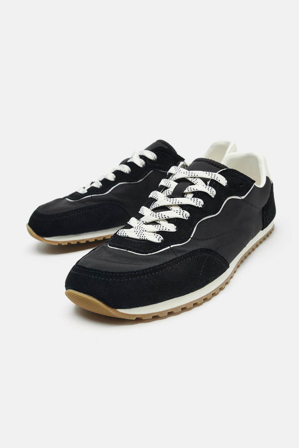 ZARA БЕГОВЫЕ КРОССОВКИ BAREFOOT, ЧЕРНЫЙ