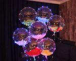 Шар (18"/46 см) Сфера 3D, Deco Bubble, Прозрачный, Кристалл