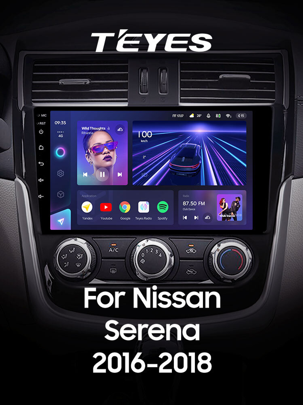 Teyes CC3 9" для Nissan Serena 2016-2018