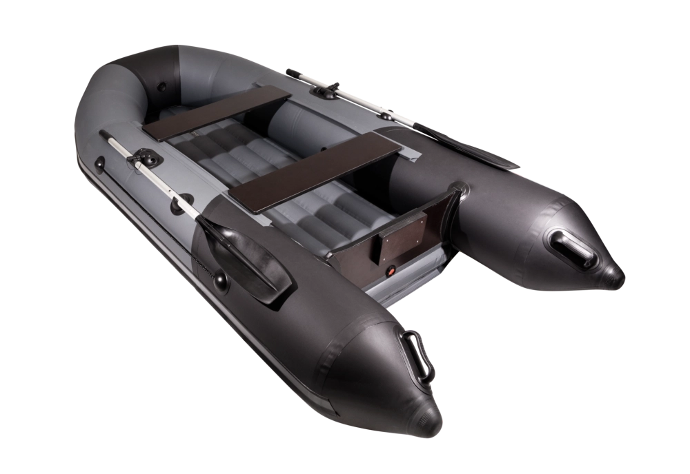 Лодка Таймень NX 2900 НДНД, 2900*1420*400 мм., цвет графит - черный