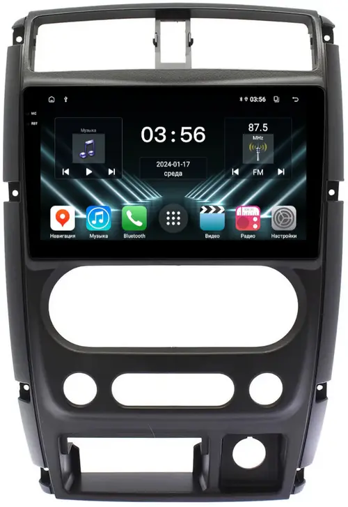 Магнитола для Suzuki Jimny 3 2005-2018 - FarCar S280 монитор 9.5" IPS на Android 13, CarPlay