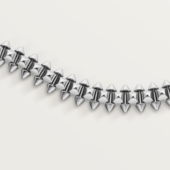 Clash de Cartier bracelet, flexible, medium model in white gold