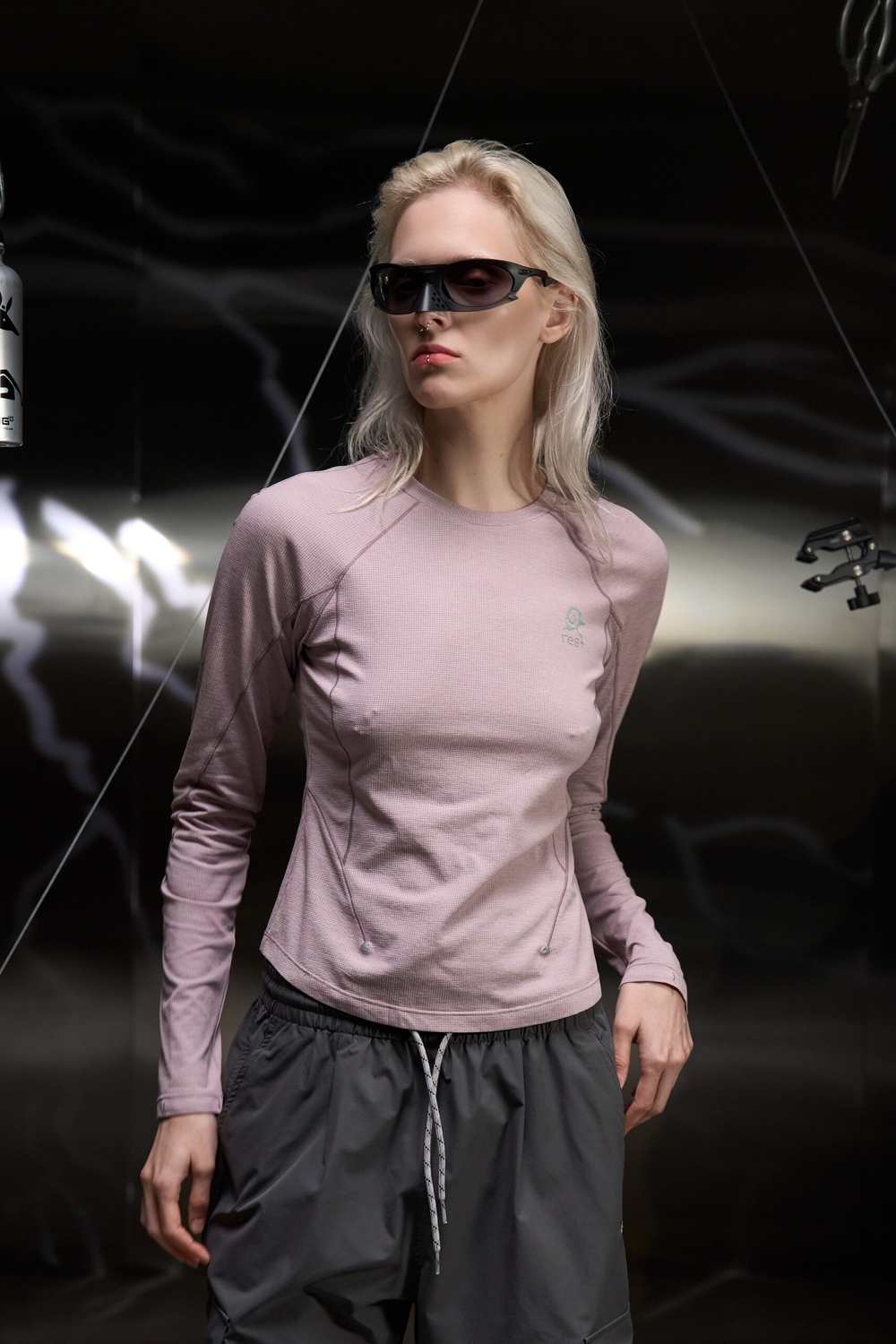 Лонгслив Monterest Instant Mountain Outdoor Printed Slim-Fit Longsleeve "Mist Purple" Women’s
