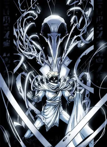 Открытка «Moon Knight and Khonshu»