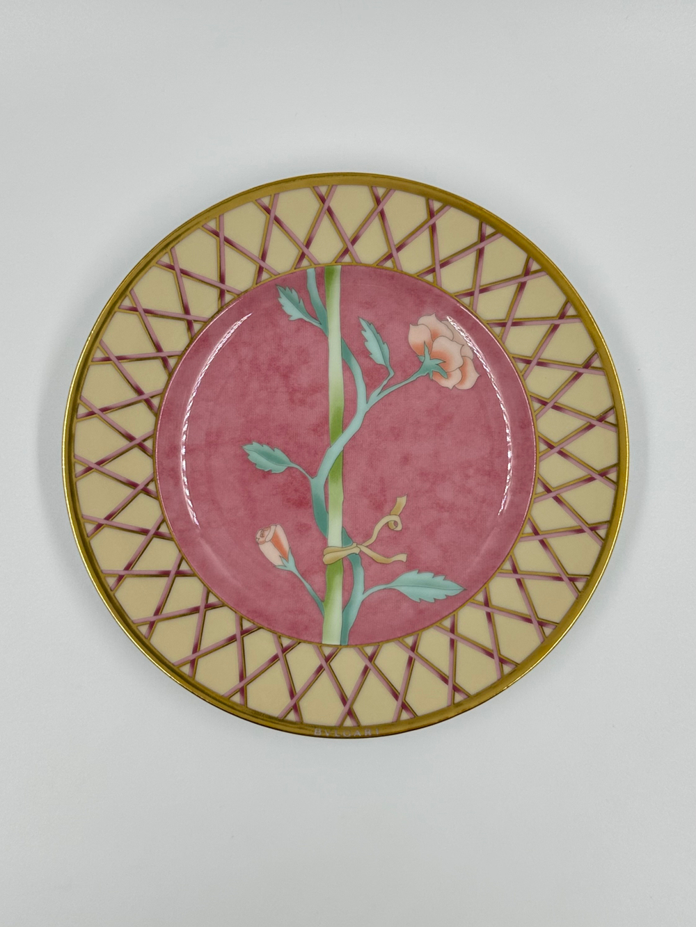Тарелка BVLGARI Rosenthal «Rosa Innamorata»
