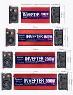 Инвертор 24V-220V 3000W красный универ RDDSPON
