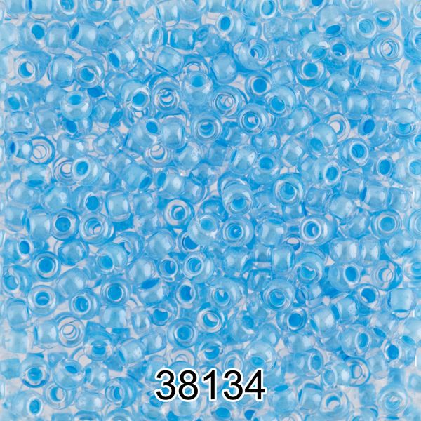 Бисер Preciosa 10/0 (2.3 мм), 500 г, 38134 (Ф049) голубой