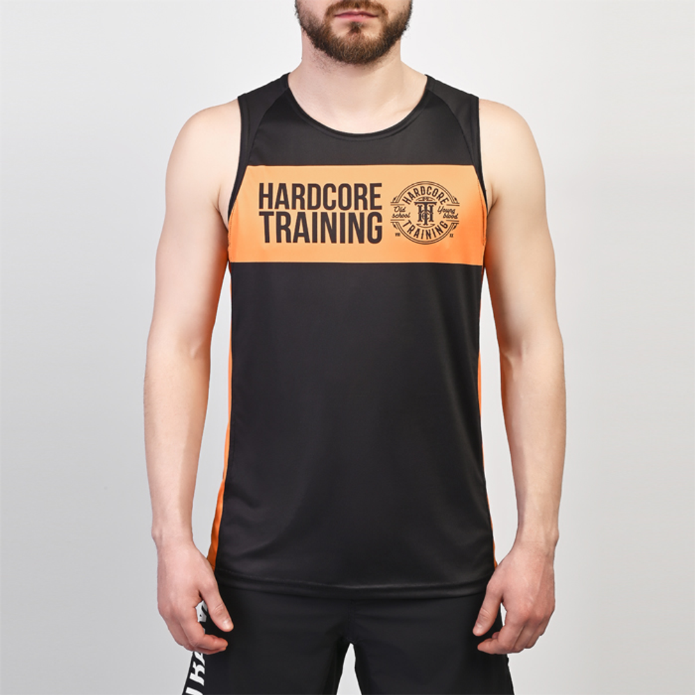 Тренировочная майка Hardcore Training Black/Orange