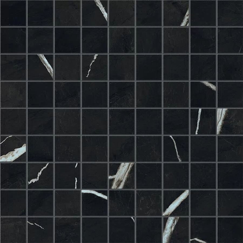 Мозаика/Керамогранит ATLAS CONCORDE MARVEL MERAVIGLIA Black Origin Mosaico Matt 30х30