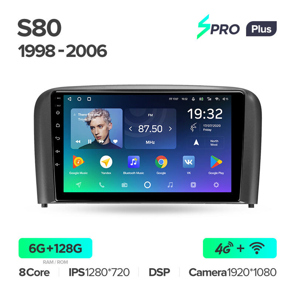 Teyes SPRO Plus 9"для Volvo S80 1998-2006