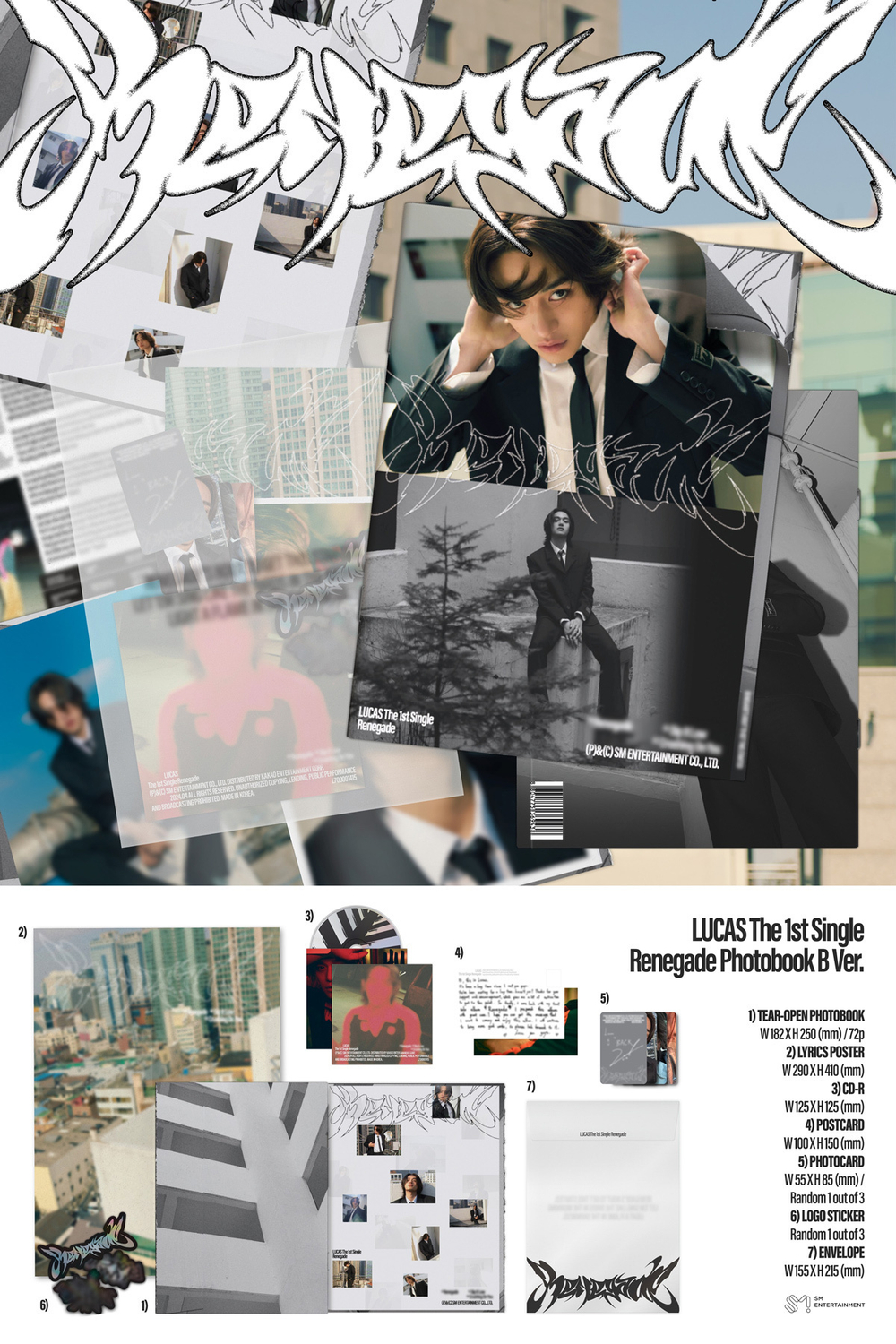 Альбом LUCAS - Renegade (Photo Book Ver.)