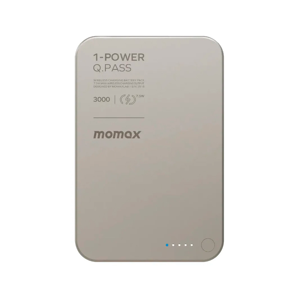 Внешняя АКБ Momax 1-Power Q.Pass MagSafe 15W 3000mAh