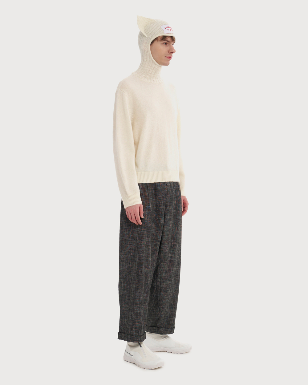 CHARLES JEFFREY LOVERBOY ДЖЕМПЕР БЕЖЕВЫЙ EARS BALACLAVA