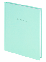 Блокнот А6 80л. клетка, твердый переплет "Minimal" мятный(BRAUBERG)
