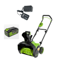 Снегоуборщик аккумуляторный Greenworks G40ST40, 40V, 40 см, с 1хАКБ 5 Ач и ЗУ (2603607UG)